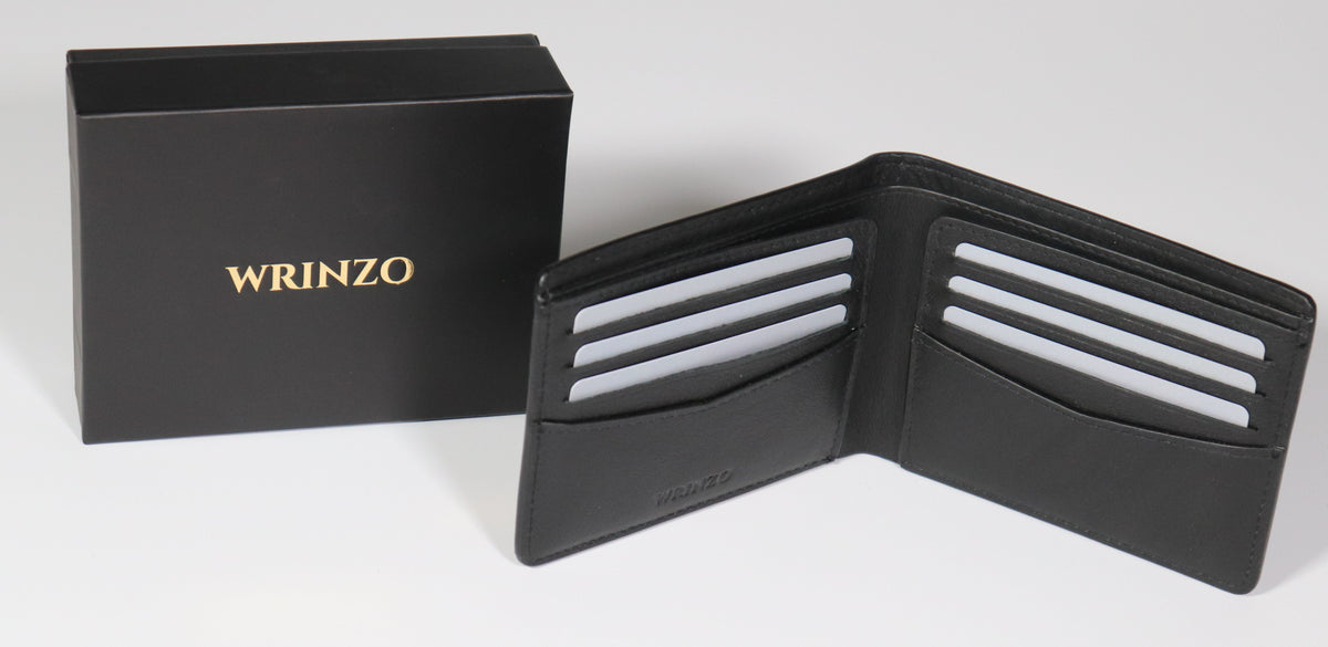 Full Grain Leather RFID Wallet for Men with Upgrade Privilege Hand-finished edges • Hidden pocket • Fits international banknotes • Up to 200% Upgrade Credit* Terms and conditions apply